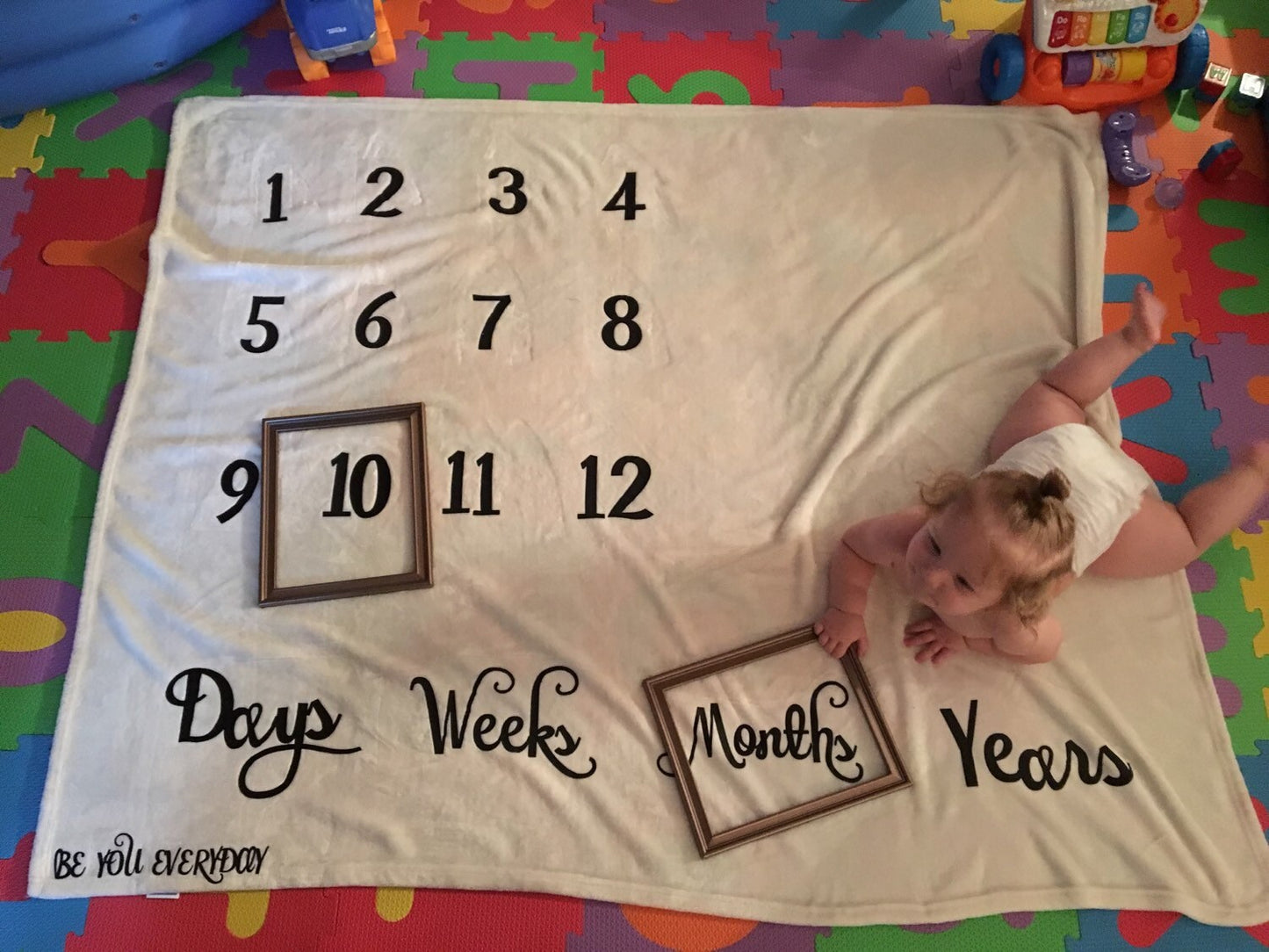 Super Soft Calendar/Growth Blanket, Baby shower, newborn, baby gift, baby, expectant mother, baby soft, unique, calendar blanket, christmas