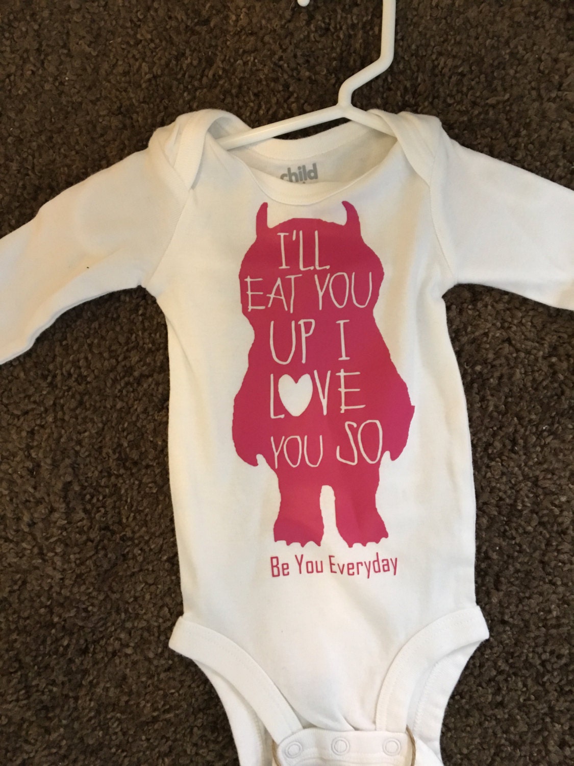 I'll eat you up I love you so, wild things, outfit, newborn, baby shower gift, cute Tshirt, monster top, garment, baby gift, baby romper,