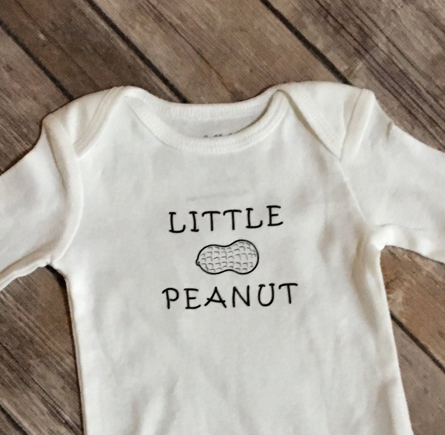 Little peanut bodysuit, newborn, baby shower gift, unisex baby gift, unisex baby outfit, baby gift, mom to be, new mom gift, baby, outfit