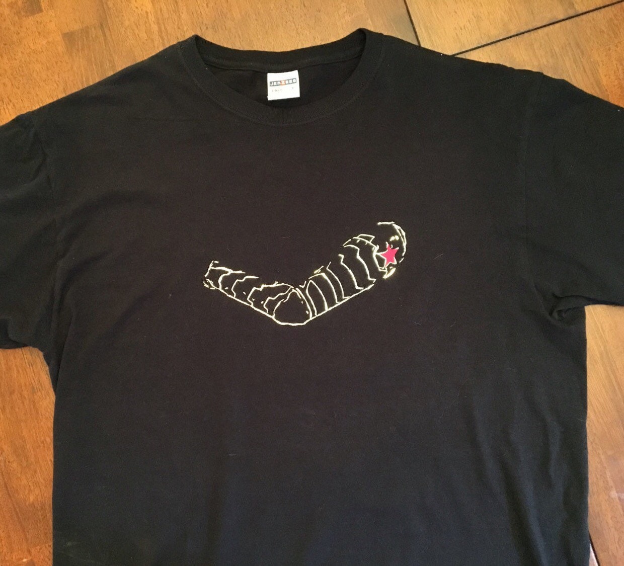Mechanical arm Tshirt, comic book, super hero, bucky,