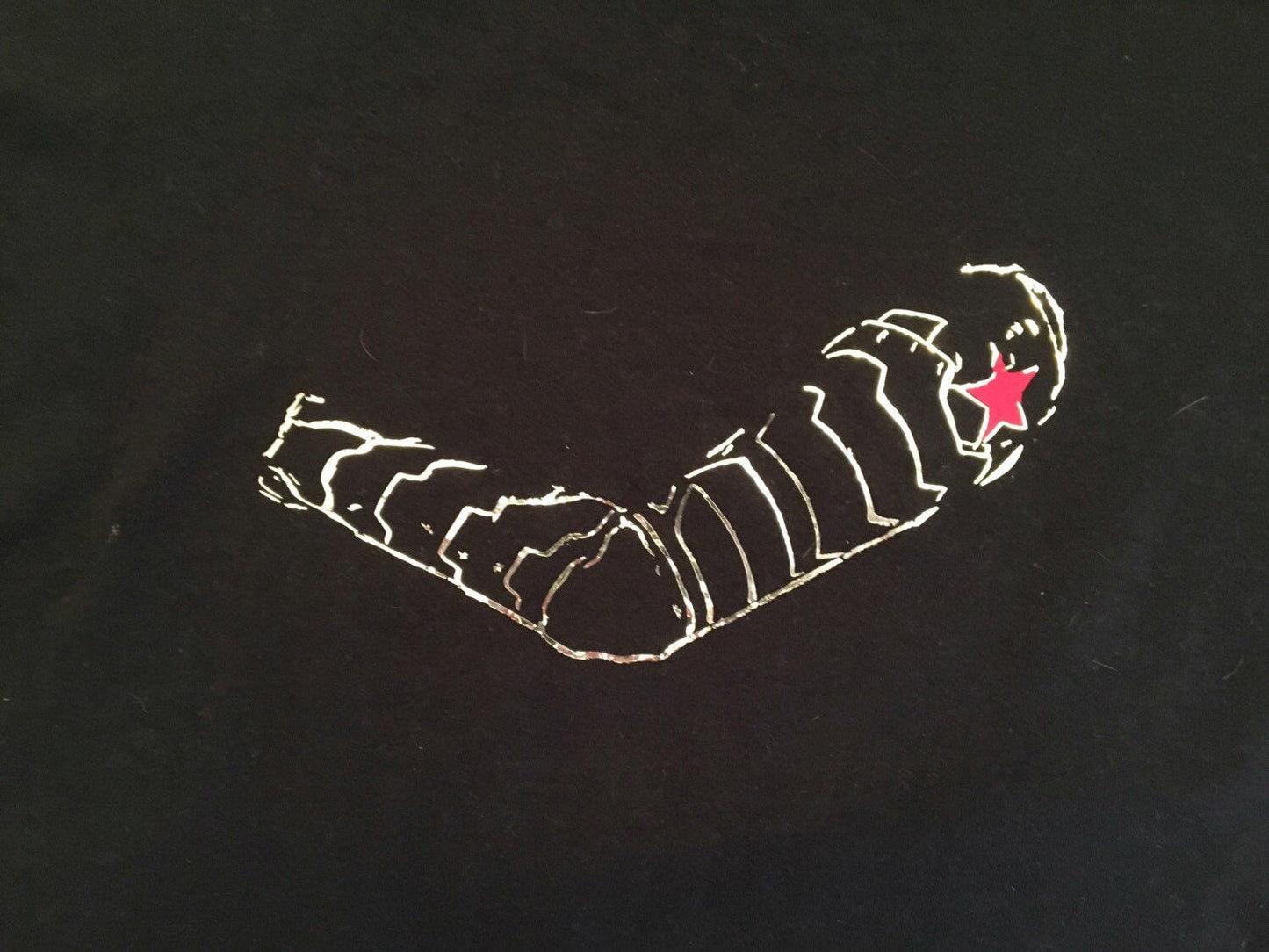 Mechanical arm Tshirt, comic book, super hero, bucky,