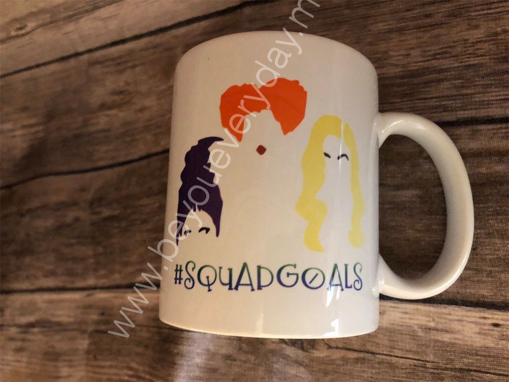 Halloween, Halloween decoration, Halloween mug, Squad goals, sanderson sisters, coffee mugs, tea mug, witch, fall, pumpkin spice, coffee,