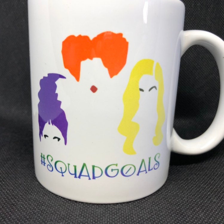 Halloween, Halloween decoration, Halloween mug, Squad goals, sanderson sisters, coffee mugs, tea mug, witch, fall, pumpkin spice, coffee,