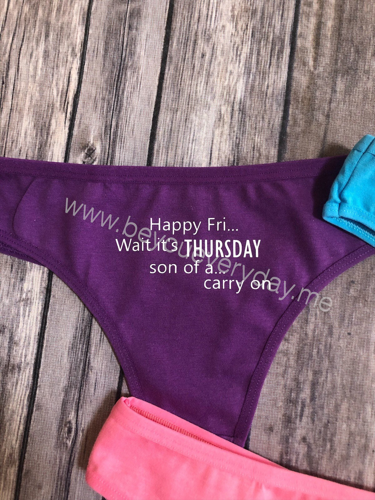 Days of the week underwear | womens size days of the week underwear | adult days of the week underwear | days of the week panties |Christmas