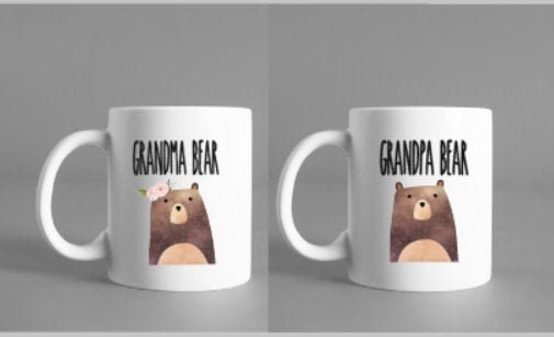 Grandma and grandpa mug set, grandparents, grandma gift, grandpa gift, nana, gigi, gramma, mugs, coffee mug for grandma, gift set, Christmas