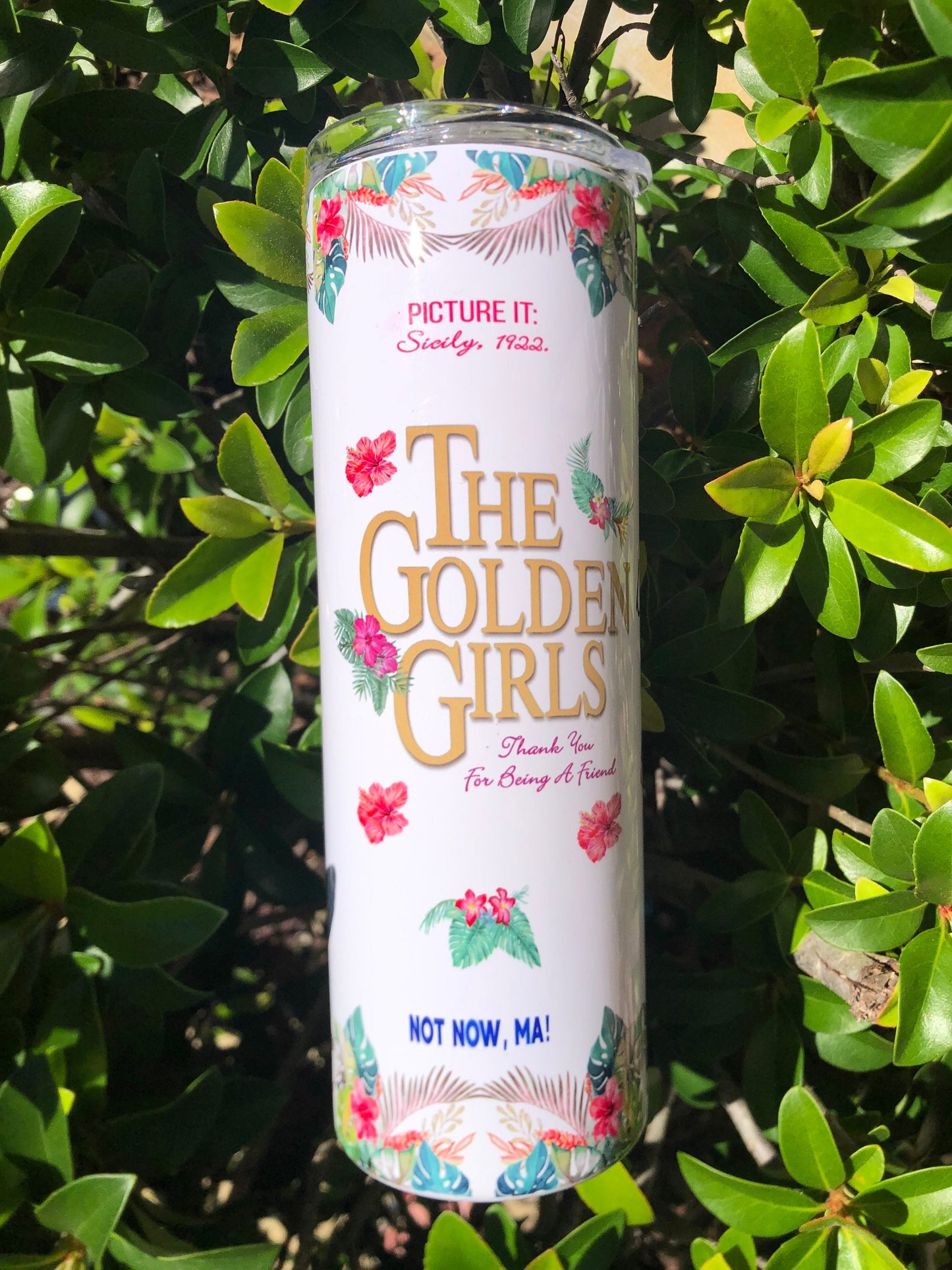Golden girls, Betty white, tumbler, 20oz tumbler, thank you, best friend gift, Christmas gift, coffee tumbler, stay golden, custom tumbler,