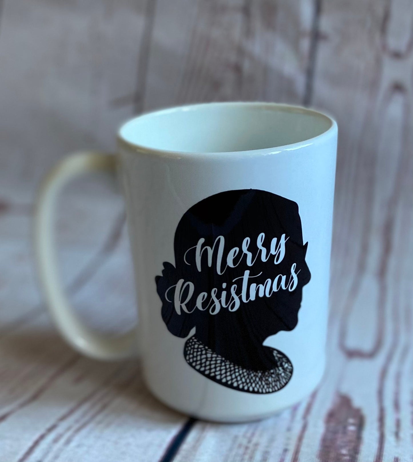 Merry Resistmas, RBG, Ruth Bader Ginsburg, Christmas mug, RBG mug, merry Resistmas mug, coffee mug, tea, hot cocoa, Christmas gift, holiday