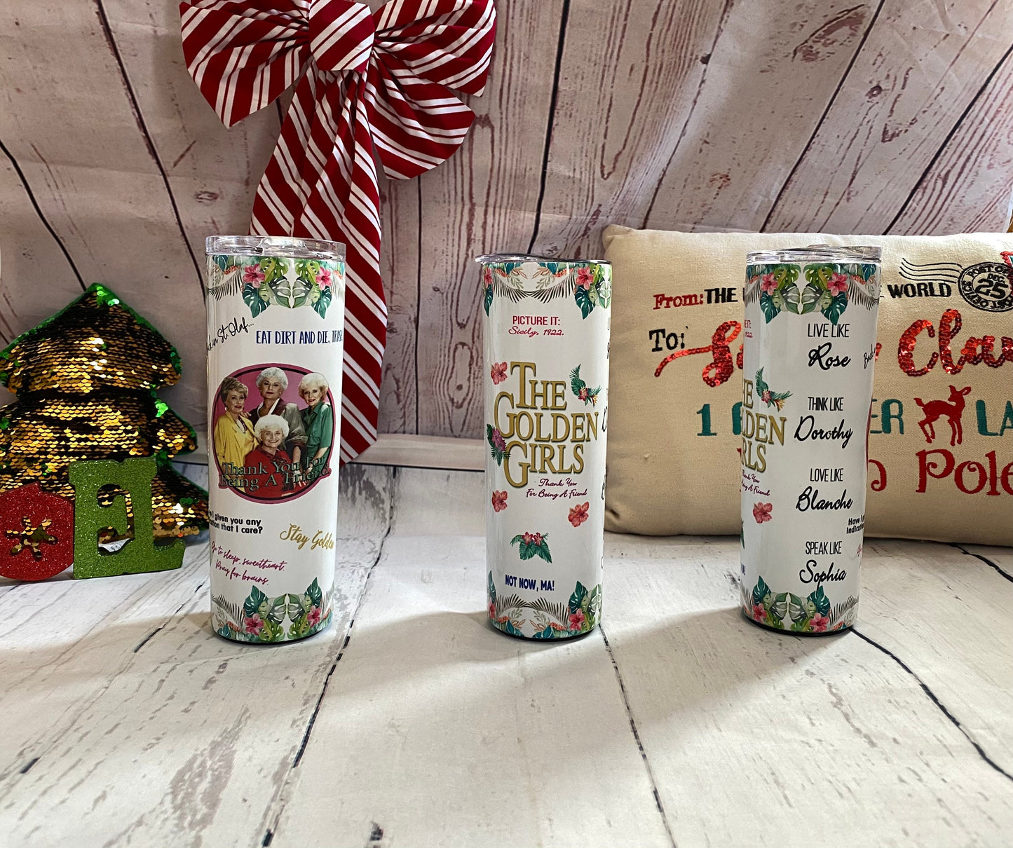 Golden girls, Betty white, tumbler, 20oz tumbler, thank you, best friend gift, Christmas gift, coffee tumbler, stay golden, custom tumbler,