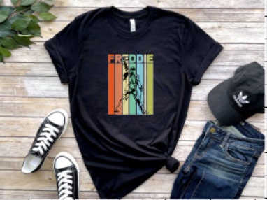 Feddie Mercury, Queen, Band shirt, Freddie, Band t shirt, custom t shirt, bohemian, we will rock you, we are the champions, rock band tshirt