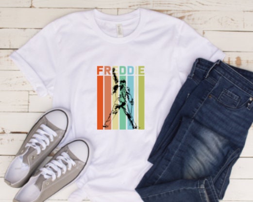 Feddie Mercury, Queen, Band shirt, Freddie, Band t shirt, custom t shirt, bohemian, we will rock you, we are the champions, rock band tshirt