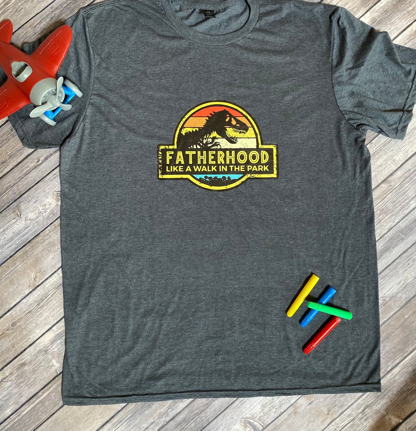 Fatherhood like a walk in the park, Jurassic, park, Father’s Day shirt, dad shirt, Father’s Day gift, custom shirt, personalized gift