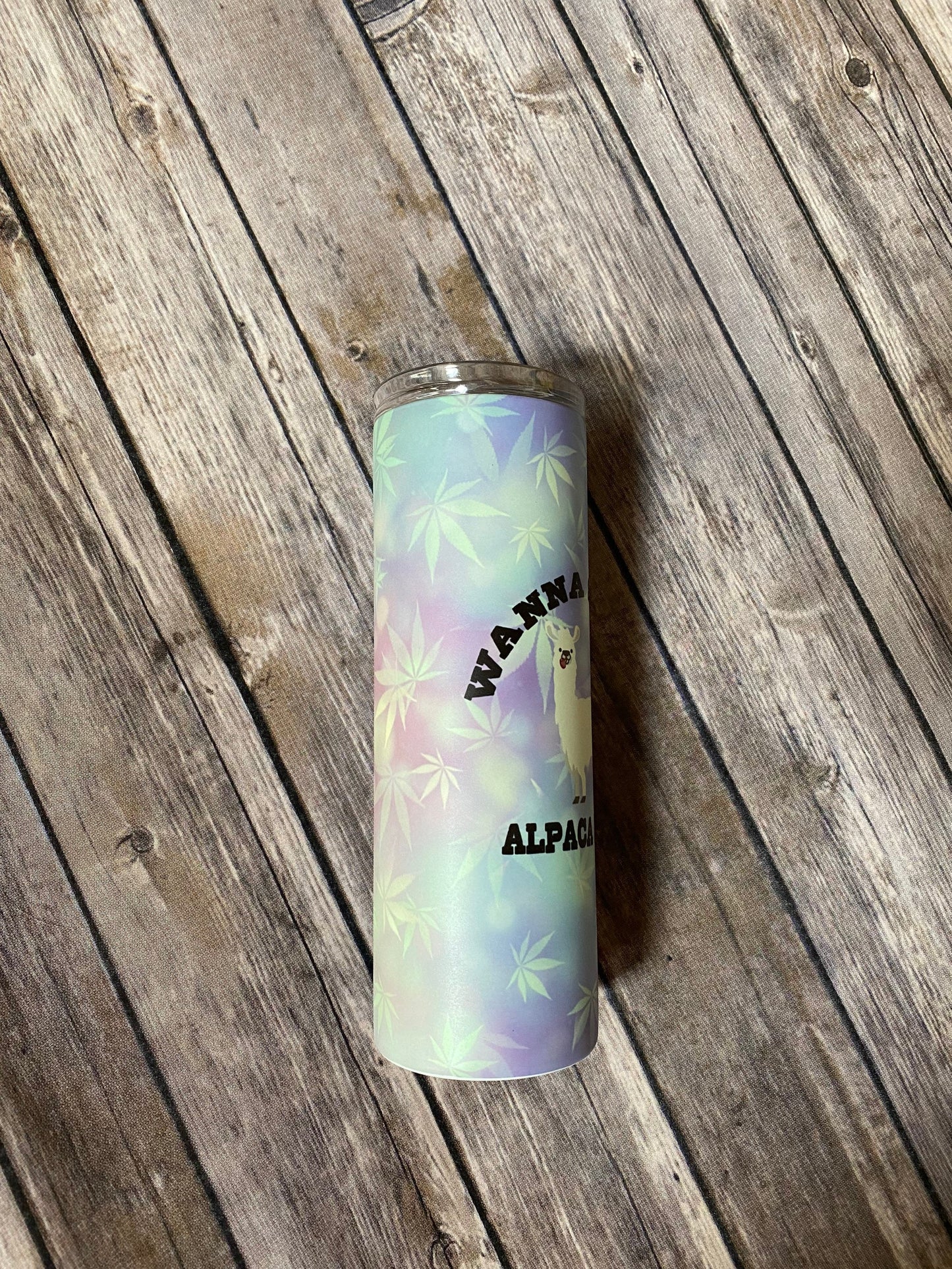 Wanna smoke alpaca bowl, glow in the dark, 420, smoke, medicinal marijuana, marijuana, weed, custom tumbler, 20oz skinny tumbler,