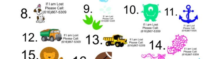Temporary Tattoo Sheet