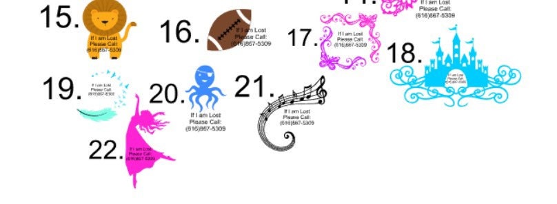 Temporary Tattoo Sheet