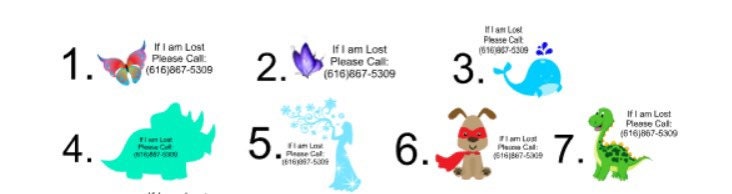 Temporary Tattoo Sheet