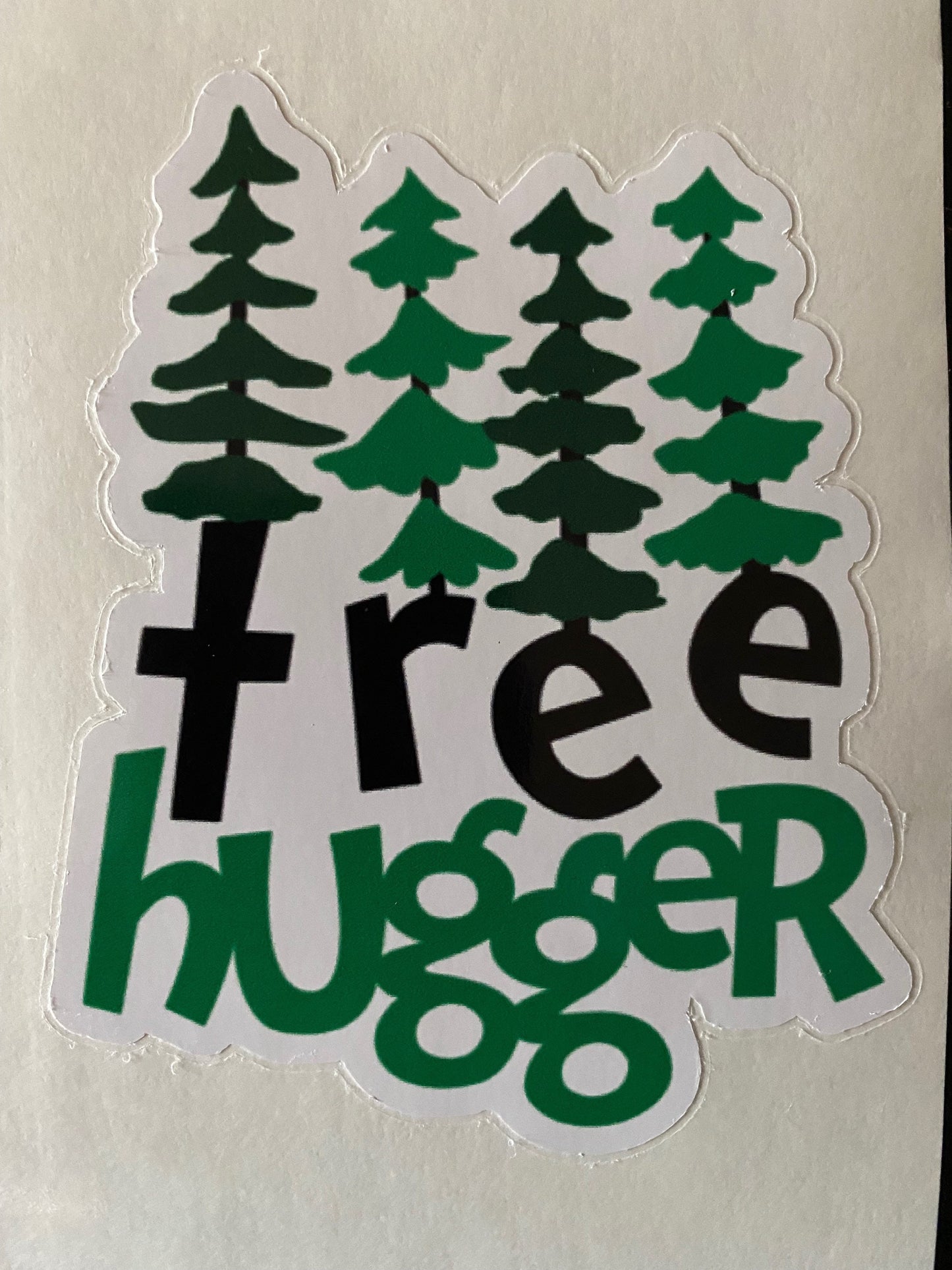 Water bottle sticker, tree hugger water bottle sticker, save the trees, sticker, tree sticker, save the forest