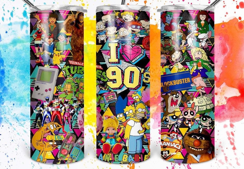 I love the 90's 20oz Skinny Tumbler