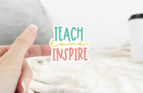 Teacher gift, Laptop stickers, water bottle stickers, bumper sticker, teacher thank you, teacher stickers, stickers, kiss cut stickers