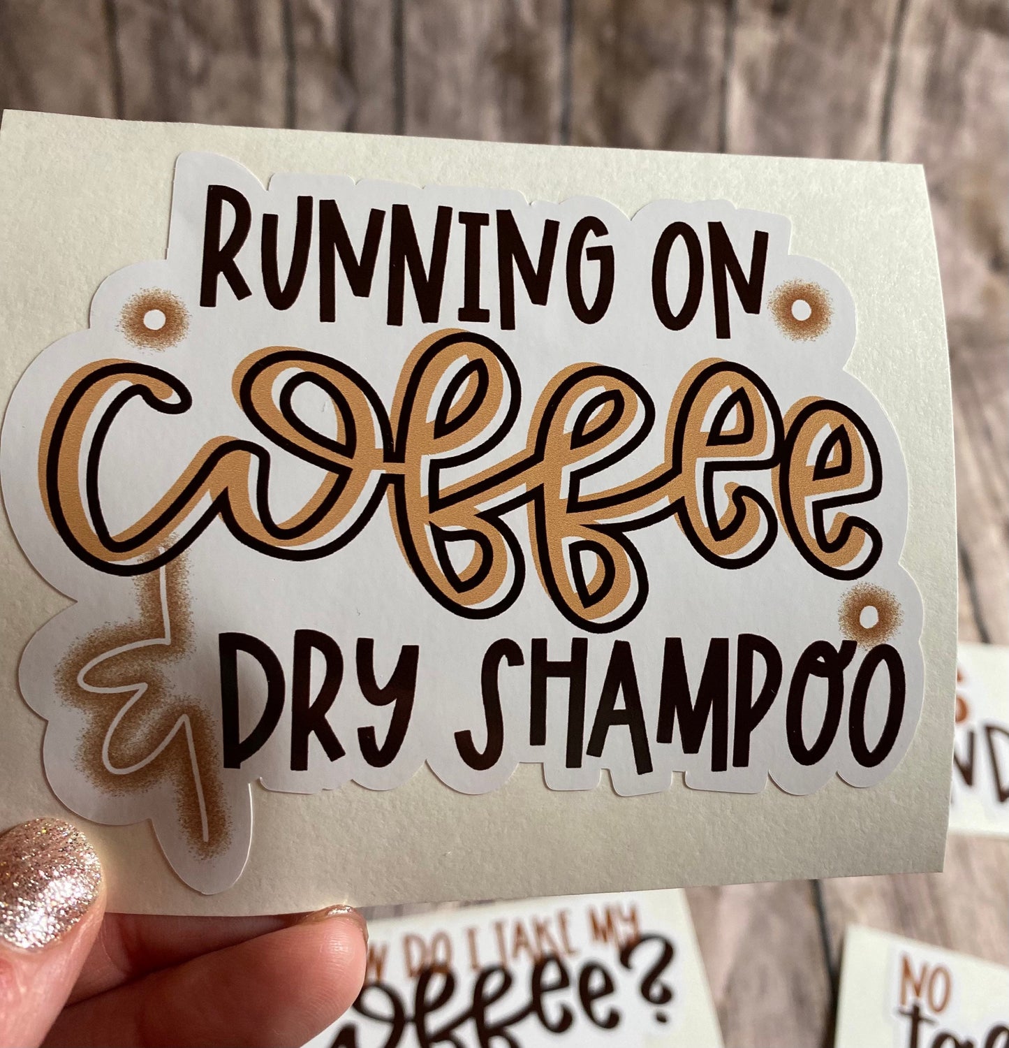water bottle stickers, laptop stickers, waterproof stickers, coffee stickers, coffee decal, coffee water bottle sticker, funny stickers,