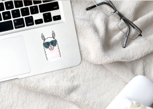 water bottle stickers, laptop stickers, waterproof stickers, llama stickers, llama decal, llama water bottle sticker, funny stickers