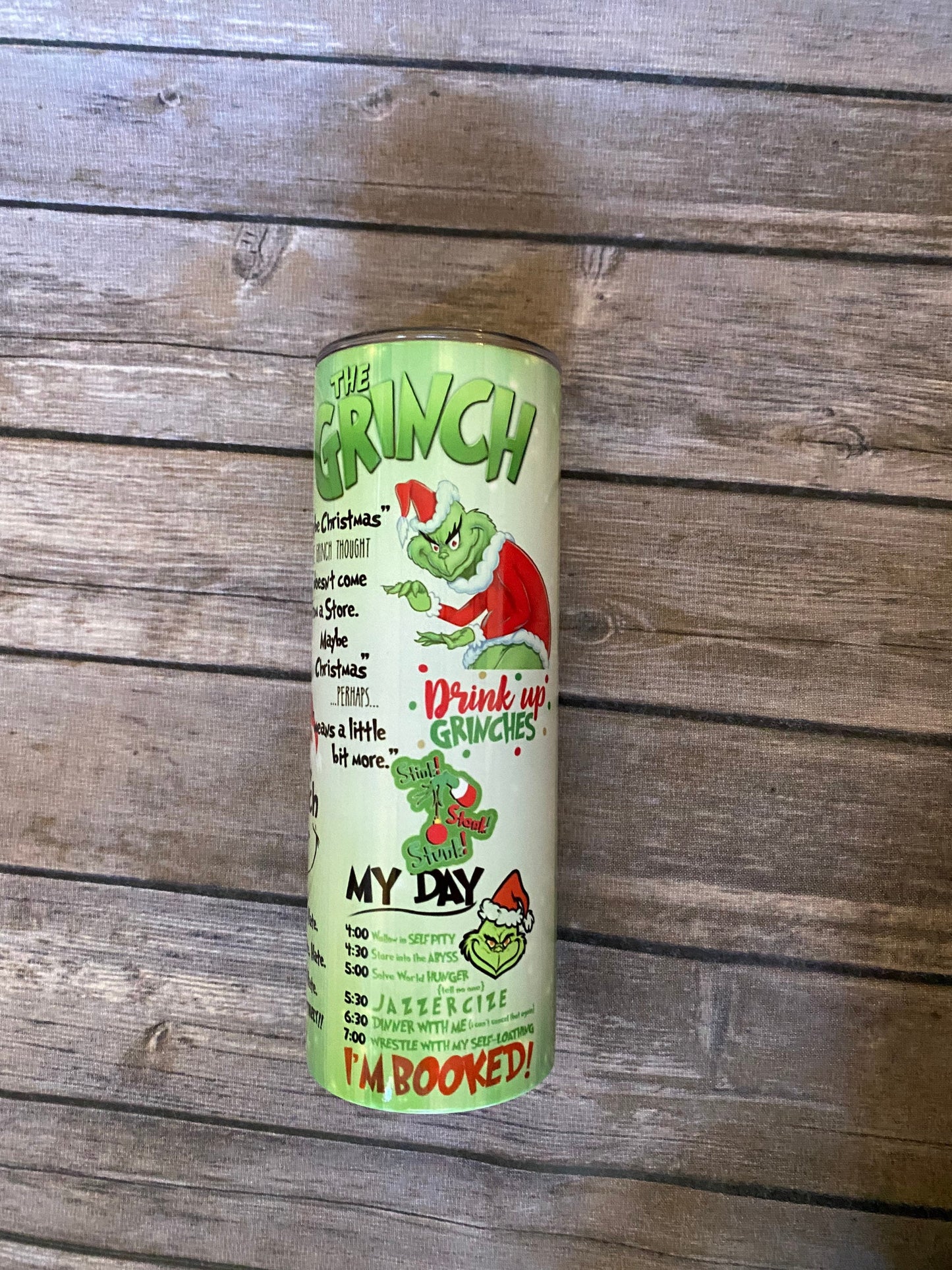 Grinchy Holiday 20oz Skinny Tumbler