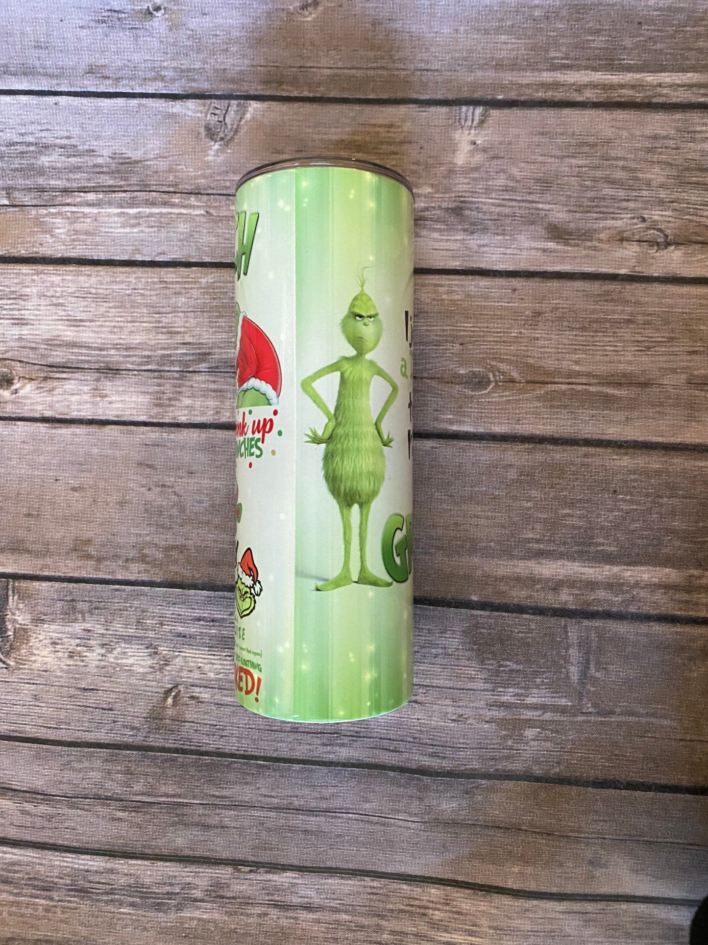 Grinchy Holiday 20oz Skinny Tumbler