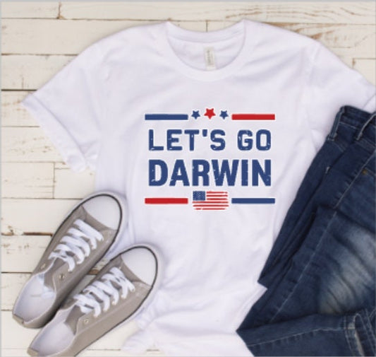 let's go darwin, darwin shirt, let's go darwin shirt, Darwinism, political shirt, democrat shirt, Biden support shirt