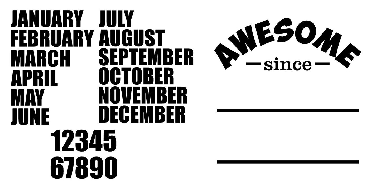 Awesome Since ---- Custom Birthday T-Shirt