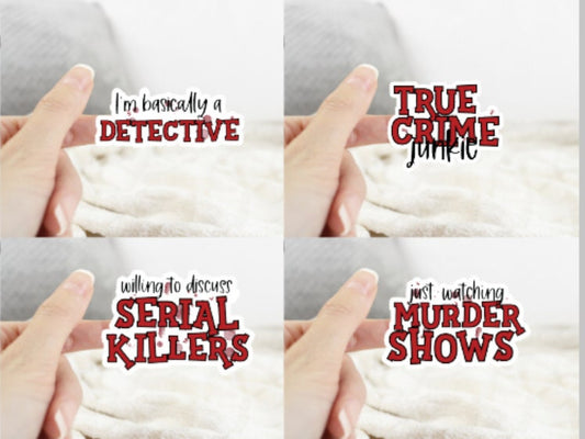Crime Show Junkie Sticker Pack