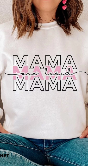 One loved mama shirt, mama shirt, mother's day shirt, mom, mom gift, mother's day gift, wife gift, valentine's day gift, valentine's shirt