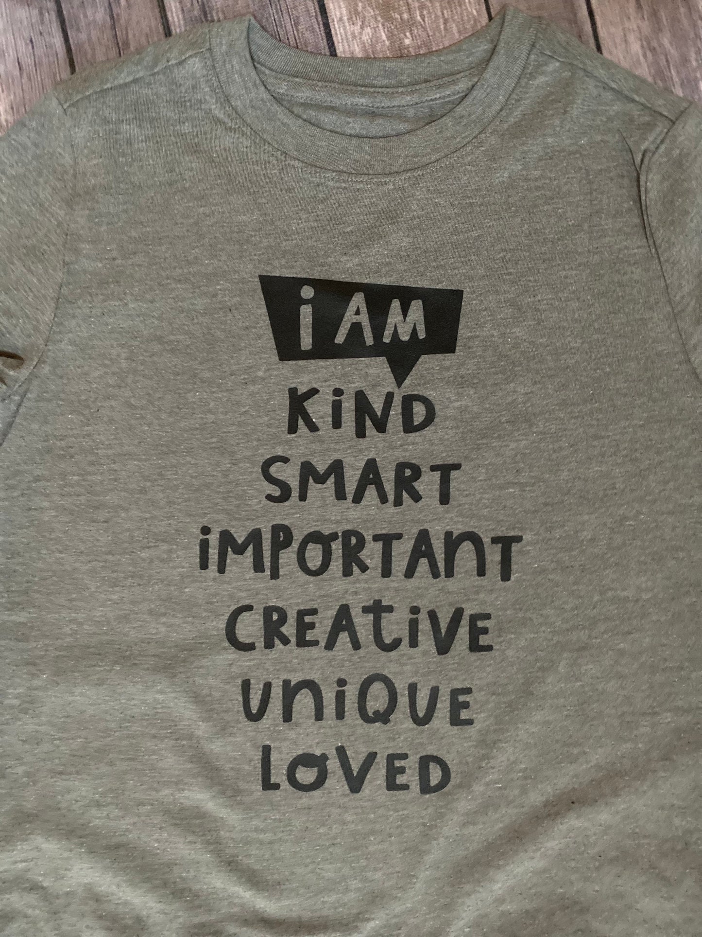 Positive kids shirt, I am kind, I am smart, motivational shirt, kids shirt, love is love, motivation shirt, kindness, love, acceptance