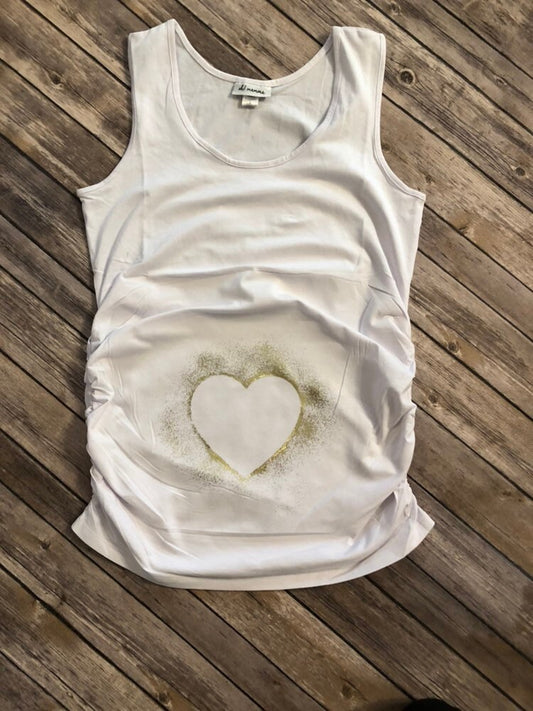Maternity shirt, gender reveal, pregnancy tank, baby, expecting, maternity tank, baby love, bump shirt, heart