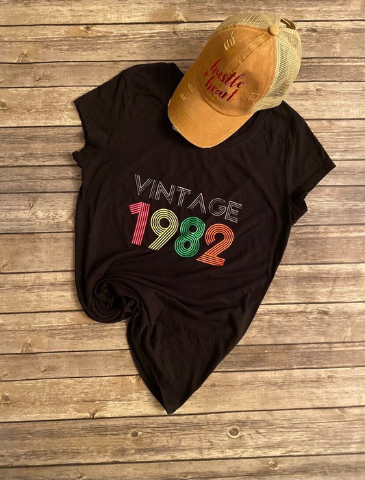 Vintage shirt, birthday shirt, custom shirt, t shirt, year shirt, vintage year shirt,