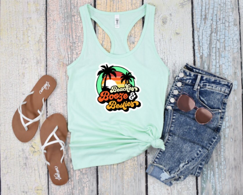 Girls trip, girls trip shirts, beach, booze and besties shirt, beach tank top, summer tank top, summer, beach shirt, best friends shirts