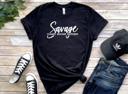 savage, savage classy bougie rachet, womens shirt, boss babe shirt, boss shirt, savage shirt, black shirt, boss babe gift, entrepreneur