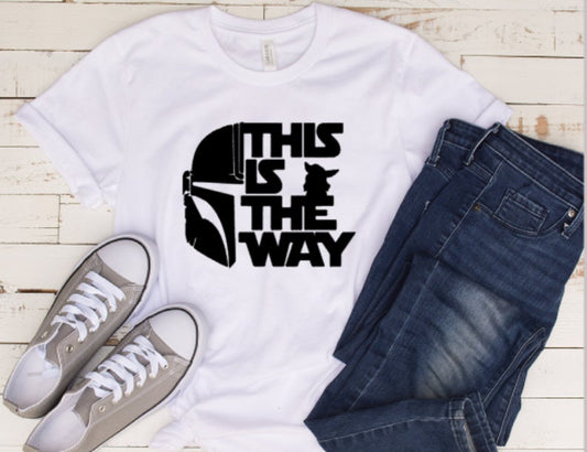 this is the way shirt, mandalorian, star war, father's day shirt, father's day, Gift for dad, geek shirt, nerd shirt, gift for husband