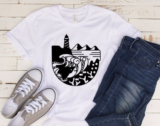 North Carolina, NC, North Carolina shirt, NC Shirt, Oceans and mountains, ocean shirt, beach shirt, mountains and ocean shirt,